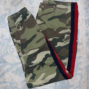 MOTHER Camo and Striped Joggers